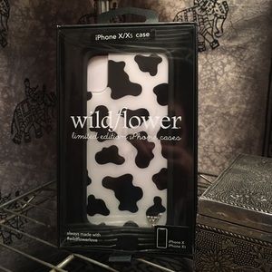 Wildflower Cow Print “Moo” X/XS iPhone Case